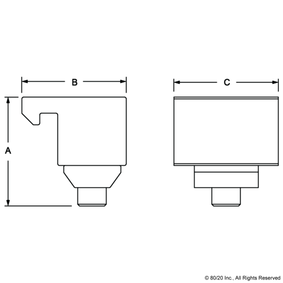 4468 - 15 Series Standard Angle Clamp Block