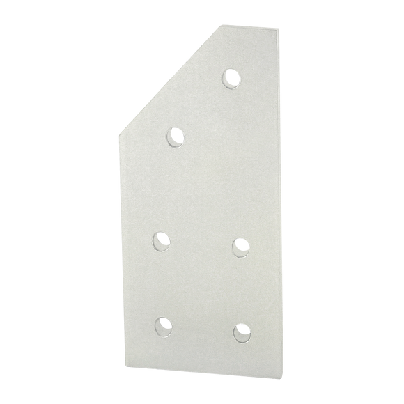 4345 -  15 Series 6 Hole - 45 Degree Angled Flat Plate