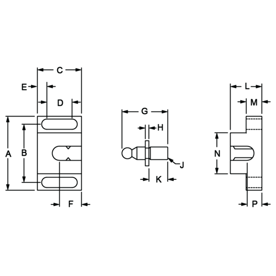 4487 - 10 & 15 Series Single Ball Catch