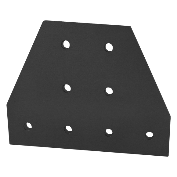 45-4355-BLACK -  45 Series 8 Hole - Tee Flat Plate