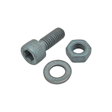 75-3470 -  Bolt Assembly: M6 x 16.00mm Blue SHCS with Washer and Hex Nut - Blue Zinc