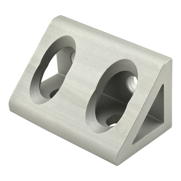 25-4134 -  25 Series 4 Hole - Wide Gusseted Inside Corner Bracket