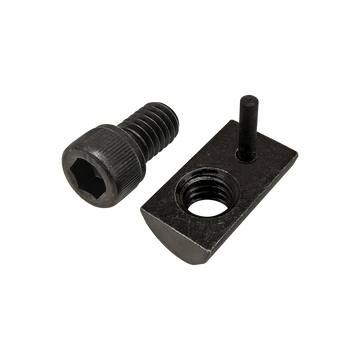 75-3839 -  Bolt Assembly: 5/16-18 x .500" Black SHCS with Roll-In T-Nut with Flex Handle - Black Zinc