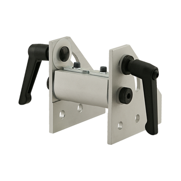 25-4124 -  25 Series 90 Degree Wide Double Pivot Bracket Assembly with "L" Handles