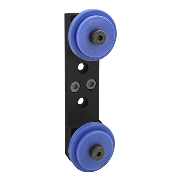 40-2759-BLACK -  40 Series Dual Roller Wheel Bracket Assembly