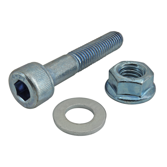 3965 -  Bolt Assembly: M8 x 50.00mm Blue SHCS with Washer and Flanged Hex Nut