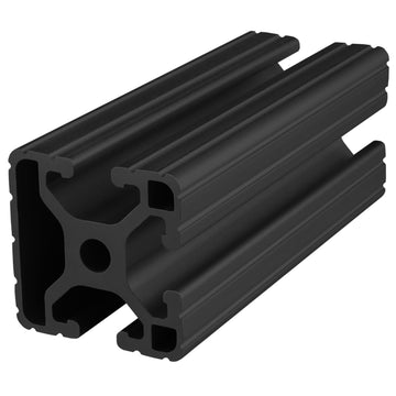 1503-120-BLACK-FB -  1.5" X 1.5" LITE TRI-SLOT EXT 120" BARFULL BLACK ANODIZE