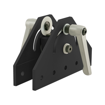4453-BLACK -  15 Series 180 Degree Double Pivot Bracket Assembly with "L" Handles