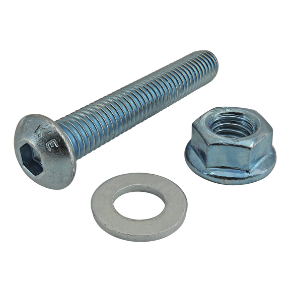 3974 -  Bolt Assembly: M8 x 45.00mm Blue BHSCS with Washer and Flanged Hex Nut