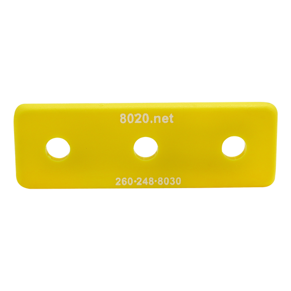 2046YEL -  15 Series End Cap with Push-In Fastener