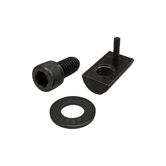 3464 -  Bolt Assembly: 5/16-18 x .625" Black SHCS with Washer and Roll-In T-Nut with Flex Handle - Black Zinc