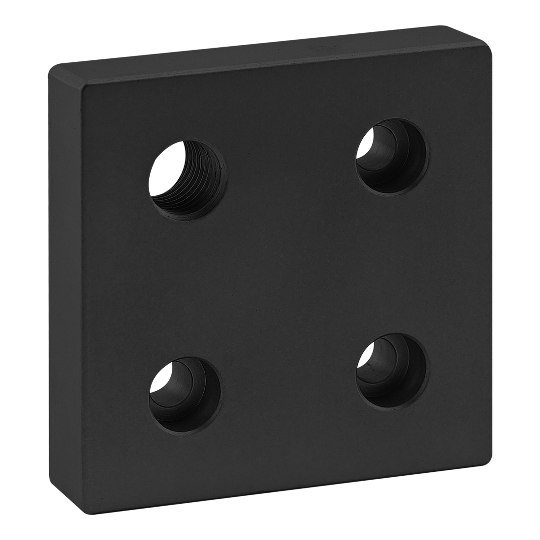 40-2146-BLACK - 40 Series 4 Hole - Offset Tap Base Plate: 80mm x 80mm ...