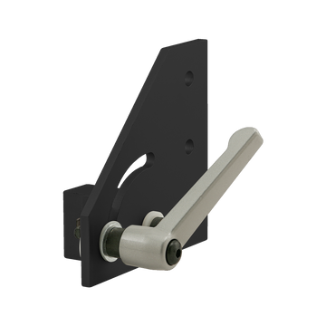 4339-BLACK -  15 Series 90 Degree Left Hand Pivot Bracket Assembly with "L" Handle
