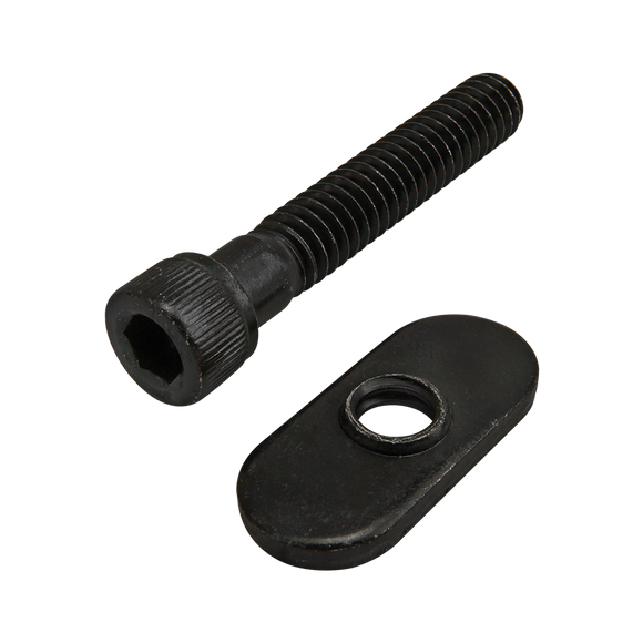 3308 -  Bolt Assembly: 1/4-20 x 1.500" Black SHCS and Slide-In Economy T-Nut - Centered Thread - Black Zinc