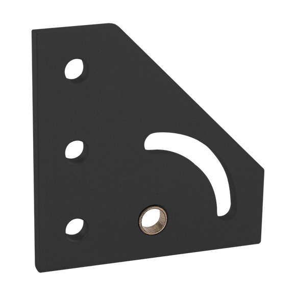 4137-BLACK -  10 Series 90 Degree Right Hand Pivot Bracket Plate