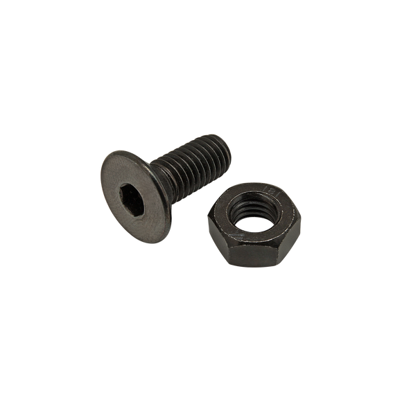 75-3617 -  Bolt Assembly: M8 x 20.00mm Black FHSCS with Hex Nut - Black Zinc