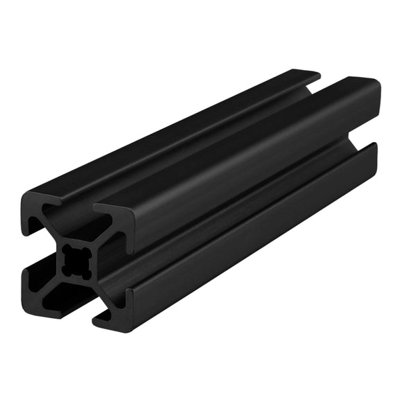 20-2020-6.05M-BLACK-FB -  20mm X 20mm T-SLOT EXT 6.05M BAR FULLBLACK ANODIZE