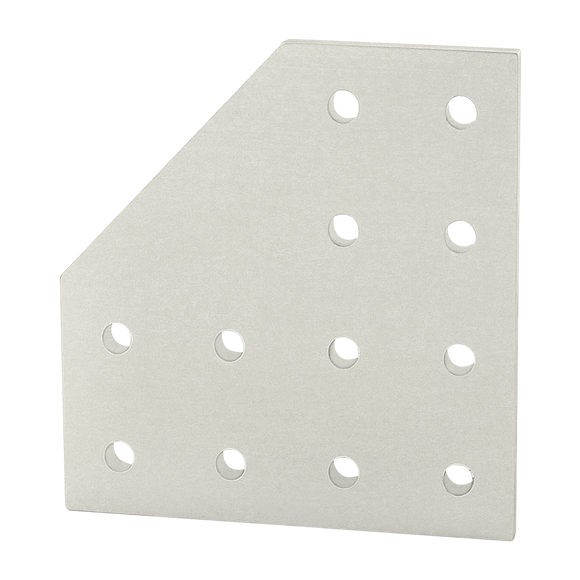 4128 -  10 Series 12 Hole - 90 Degree Angled Flat Plate