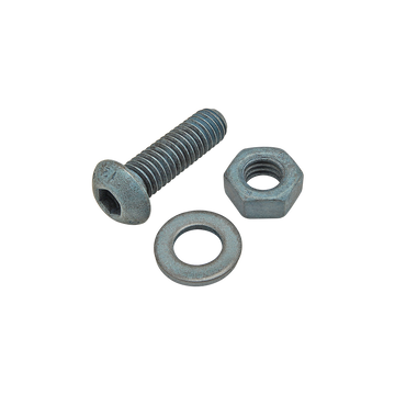 75-3468 -  Bolt Assembly: M6 x 20.00mm Blue BHSCS with Washer and Hex Nut - Blue Zinc