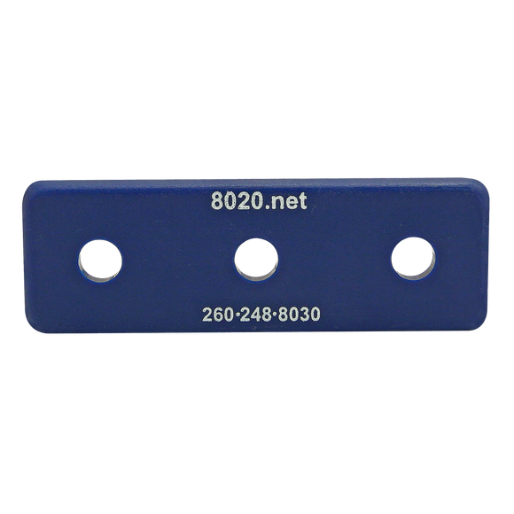 2046BLU -  15 Series End Cap with Push-In Fastener