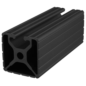 1501-242-BLACK-FB -  1.5" X 1.5" LITE MONO T-SLOT EXT 242" BAR FL BLK ANOD