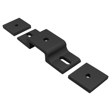 2518-BLACK -  15 Series &amp; Ready Tube Double Arm Narrow Mesh Retainer with Narrow Backing Plate