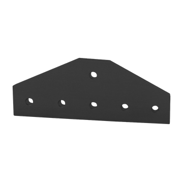 4310-BLACK -  15 Series &amp; Ready Tube 6 Hole - Tee Flat Plate