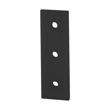 4306-BLACK -  15 Series &amp; Ready Tube 3 Hole - Straight Flat Plate