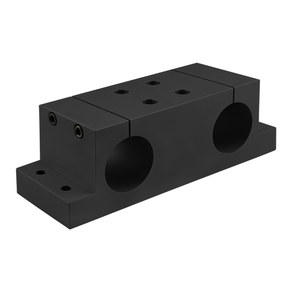 5950-BLACK -  15 Series 2" Double Shaft Stanchion Mounting Block