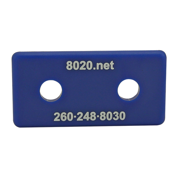 2025BLU -  10 Series End Cap with Push-In Fastener