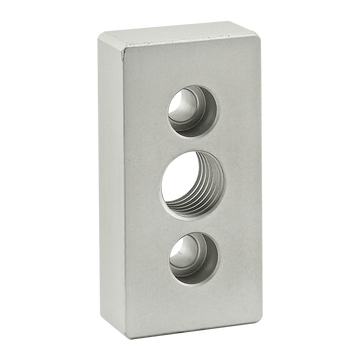 2365 -  15 Series 3 Hole - Center Tap Base Plate - 1.50" x 3.00" with 3/4-10 Tap