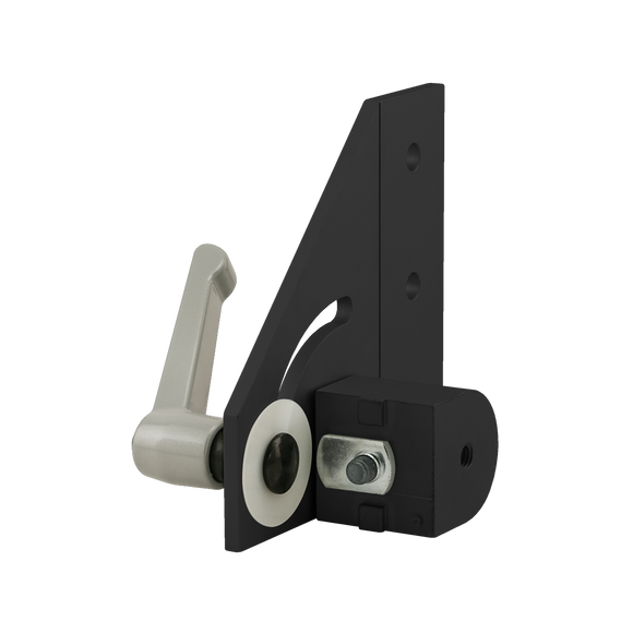 40-4348-BLACK -  40 Series 90 Degree Right Hand Pivot Bracket Assembly with "L" Handle