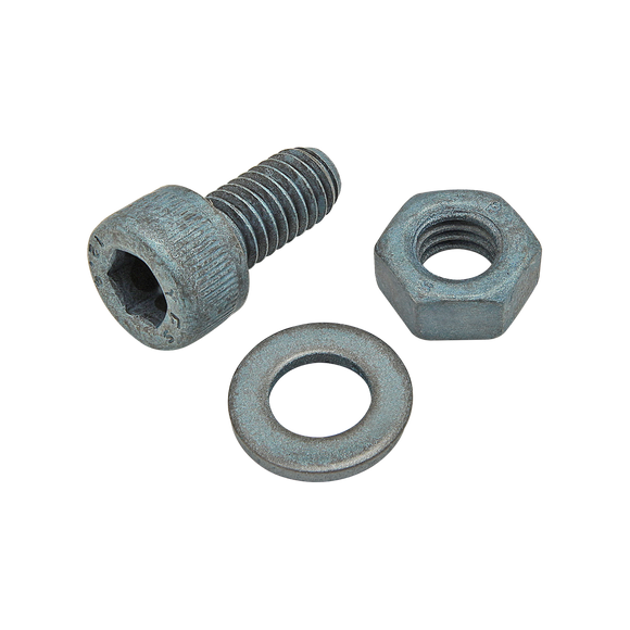 75-3469 -  Bolt Assembly: M6 x 12.00mm Blue SHCS with Washer and Hex Nut - Blue Zinc