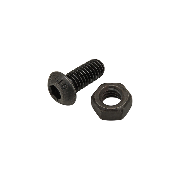 75-3603 -  Bolt Assembly: M6 x 14.00mm Black BHSCS with Hex Nut - Black Zinc