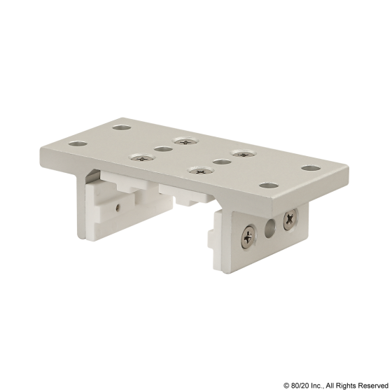 6423 - 10 Series 4 Slot Mount - Double Flange Short Standard Linear Bearing w/ Brake Holes