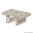 6425 - 10 Series 3 Slot Mount - Double Flange Short Standard Linear Bearing w/ Brake Holes-1