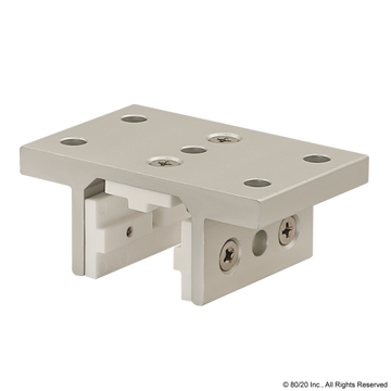 6425 - 10 Series 3 Slot Mount - Double Flange Short Standard Linear Bearing w/ Brake Holes