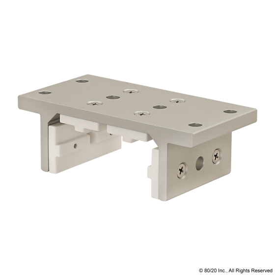 6523 - 15 Series 4 Slot Mount - Double Flange Short Standard Linear Bearing with Brake Holes