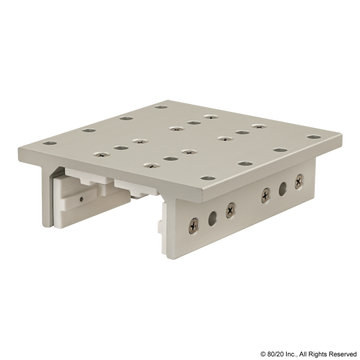 6524 - 15 Series 4 Slot Mount - Double Flange Long Standard Linear Bearing w/ Brake Holes