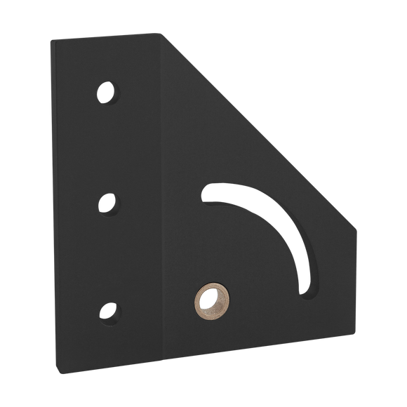 40-4333-BLACK -  40 Series 90 Degree Left Hand Pivot Bracket Plate