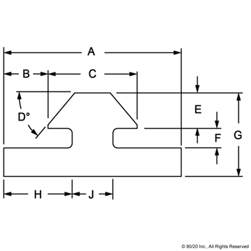 6808 - 15 Series Standard Sliding Door Glide Profile - 0