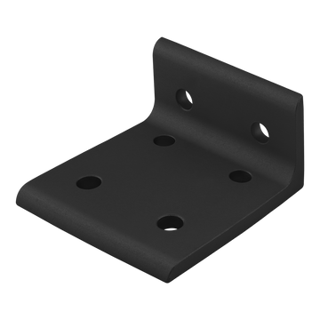 4375-BLACK -  15 Series 6 Hole - Wide 2x4 Inside Corner Bracket