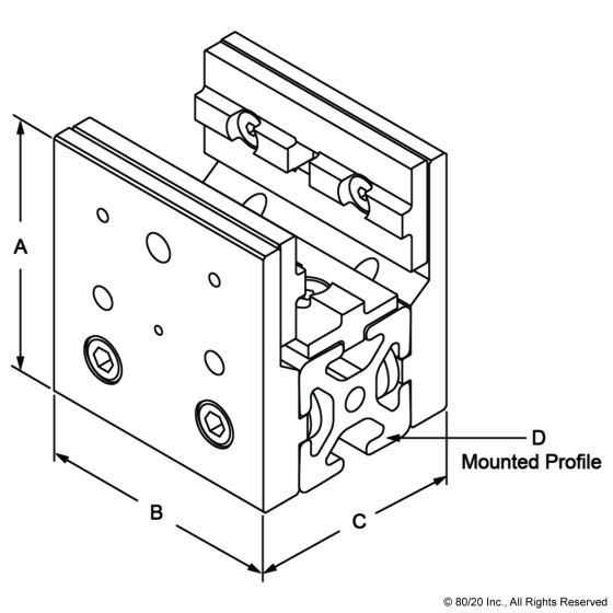 6870 - 15 Series Short - Single Mount Unibearing™ Assembly