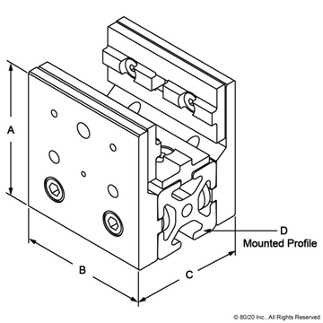 6870 - 15 Series Short - Single Mount Unibearing™ Assembly - 0