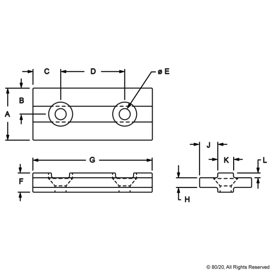 6892 - 15 Series Double-Keyed UniBearing™ Pad