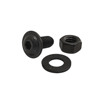 3463 -  Bolt Assembly: 5/16-18 x .687" Black FBHSCS with Washer and Hex Nut - Black Zinc