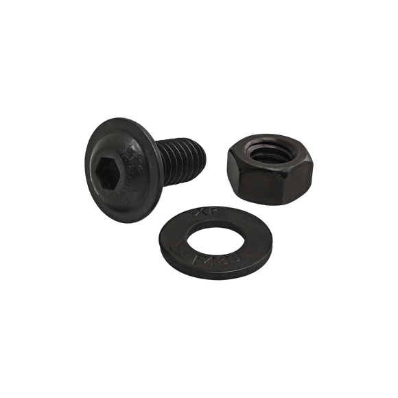 3463 -  Bolt Assembly: 5/16-18 x .687" Black FBHSCS with Washer and Hex Nut - Black Zinc