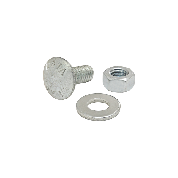 3745 -  Bolt Assembly: 5/16-18 x .750" Bright Slide-In Economy T-Slot Stud with Washer and Hex Nut - Bright Zinc