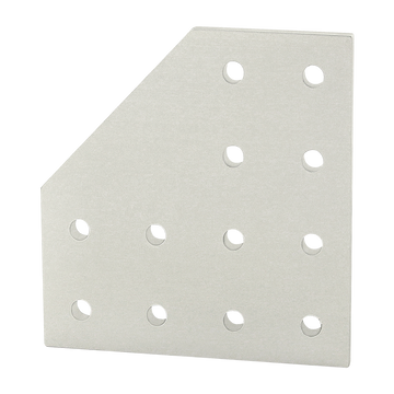 25-4128 -  25 Series 12 Hole - 90 Degree Angled Flat Plate