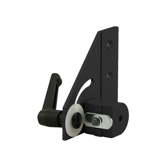 25-4148-BLACK -  25 Series 90 Degree Right Hand Pivot Bracket Assembly with "L" Handle